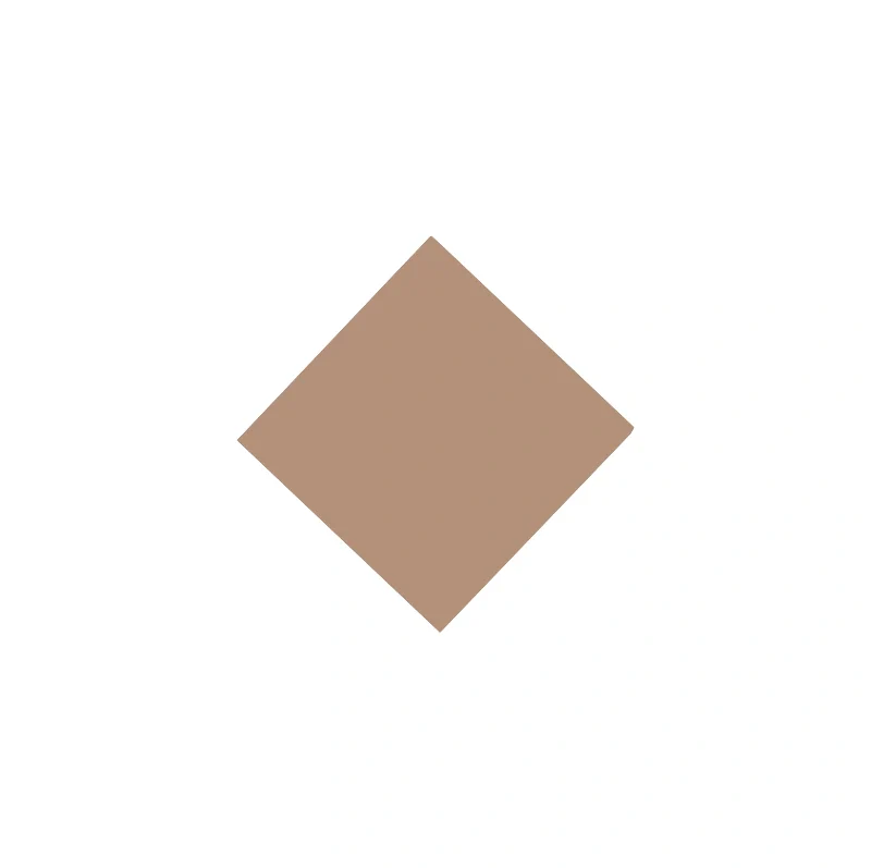 Klinker - Kvadrat 5 x 5 cm gammelrosa