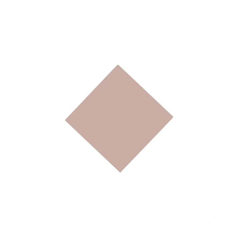 Klinker - Kvadrat 5 x 5 cm rosa