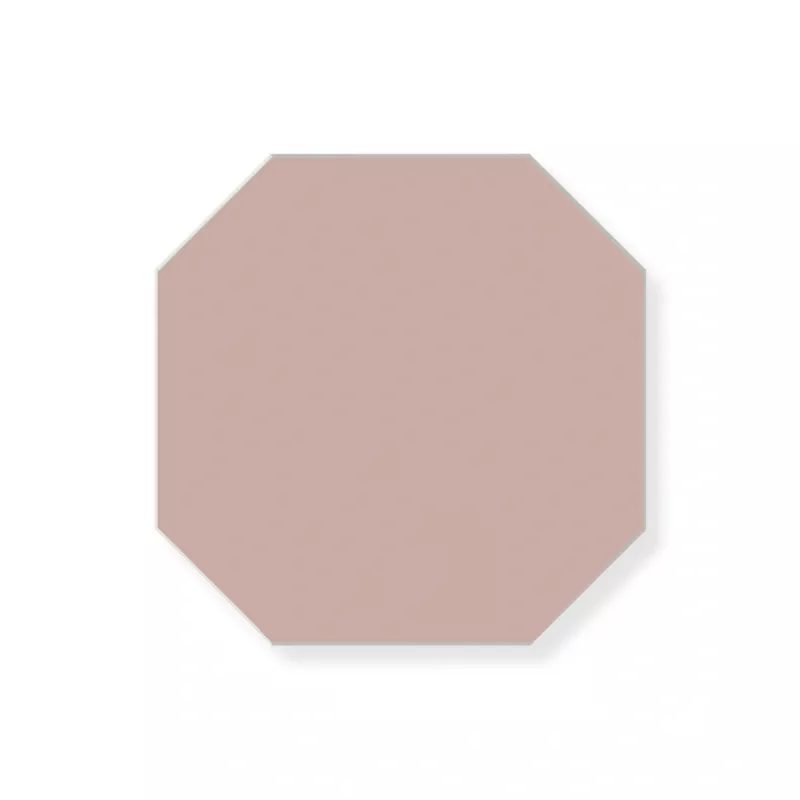 Klinker - Oktagon 10 x 10 cm rosa