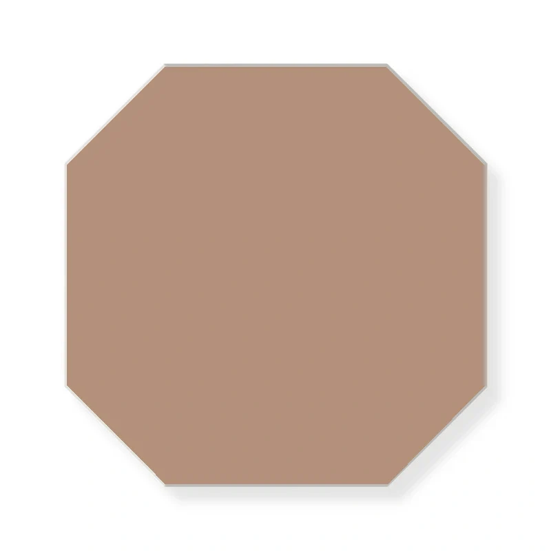 Klinker - Oktagon 15 x 15 cm gammelrosa