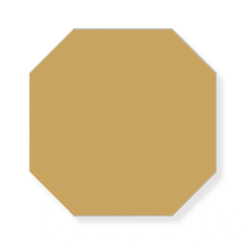 Klinker - Oktagon 15 x 15 cm ockragul