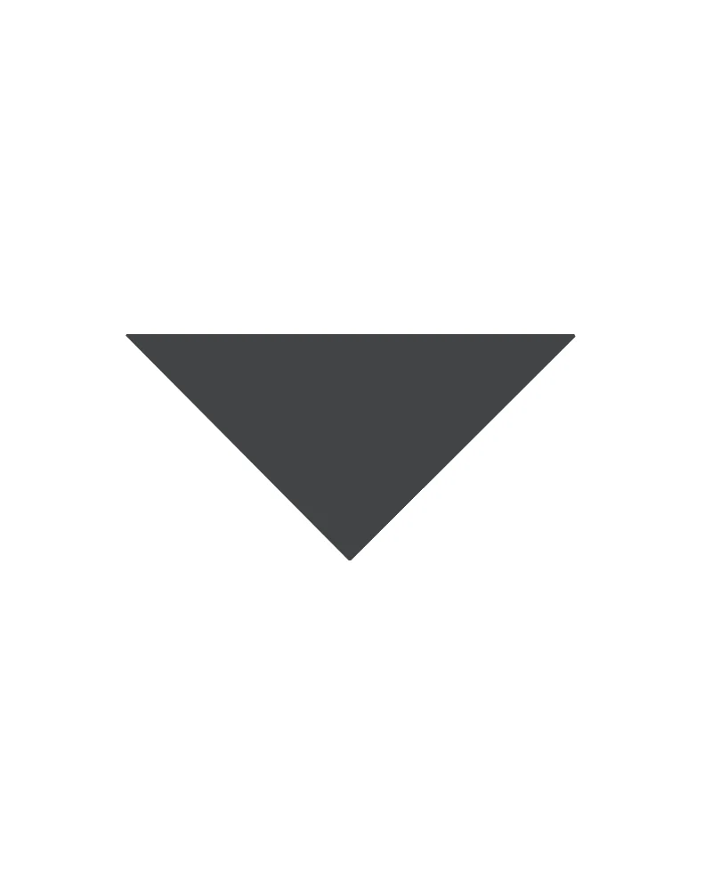 Klinker - Triangel 10/10/14 cm svart