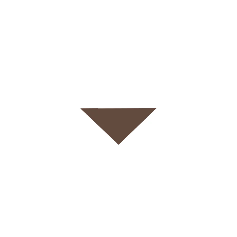 Klinker - Triangel 3,5/3,5/5 cm chokladbrun
