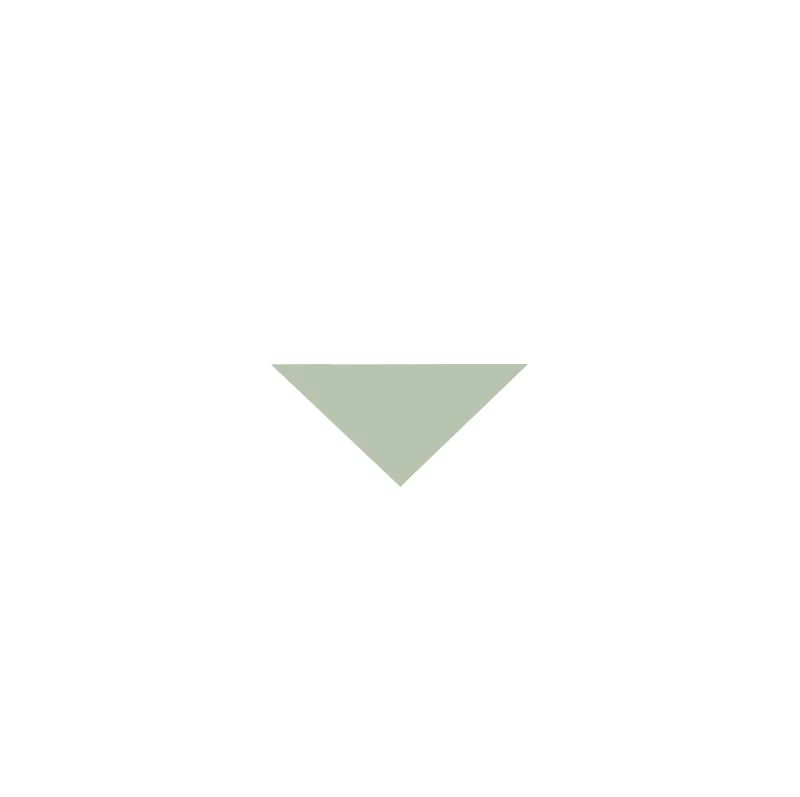 Klinker - Triangel 3,5/3,5/5 cm pistasch