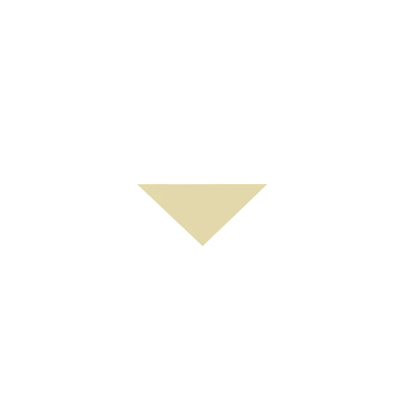 Klinker - Triangel 3,5/3,5/5 cm vaniljgul