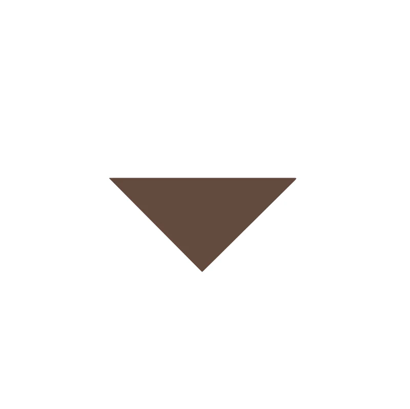 Klinker - Triangel 5/5/7 cm chokladbrun