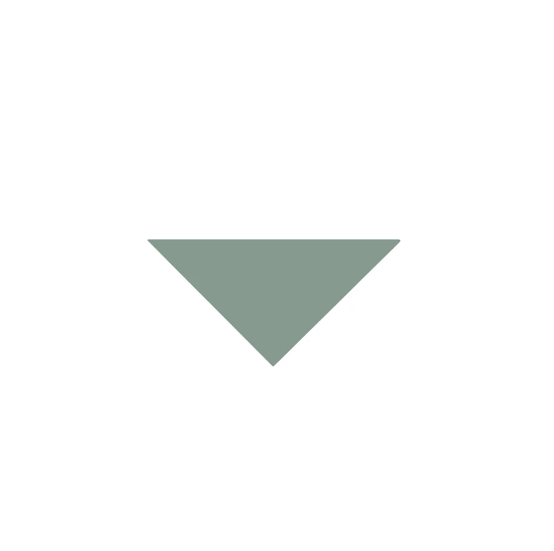 Klinker - Triangel 5/5/7 cm grön