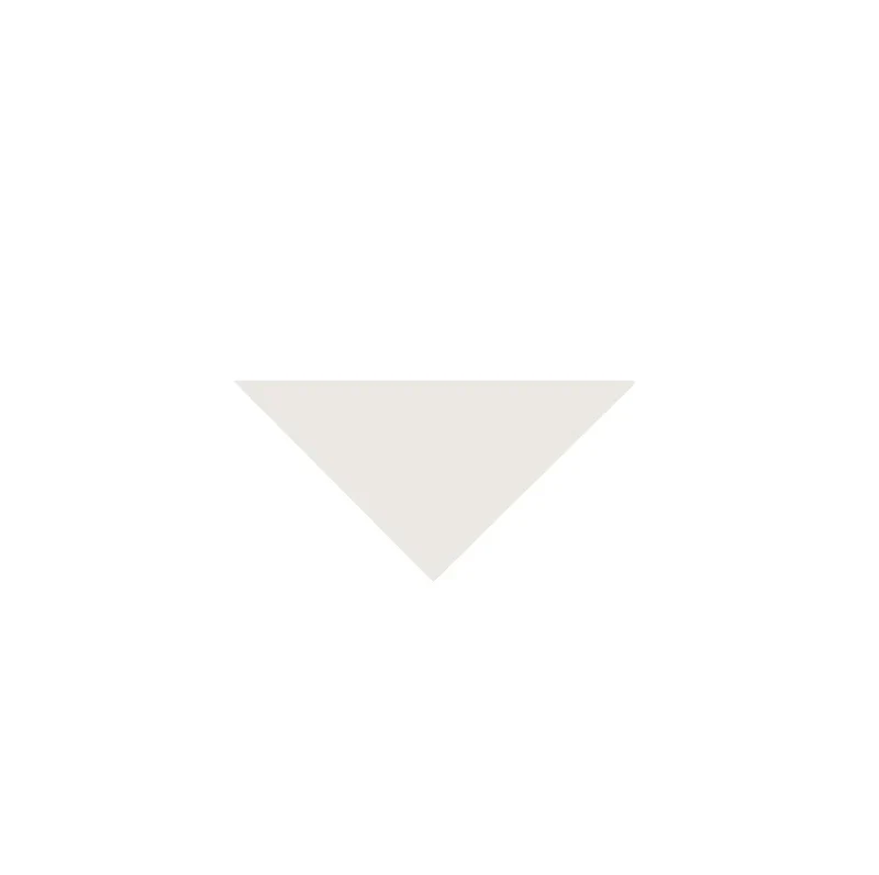 Klinker - Triangel 5/5/7 cm vit