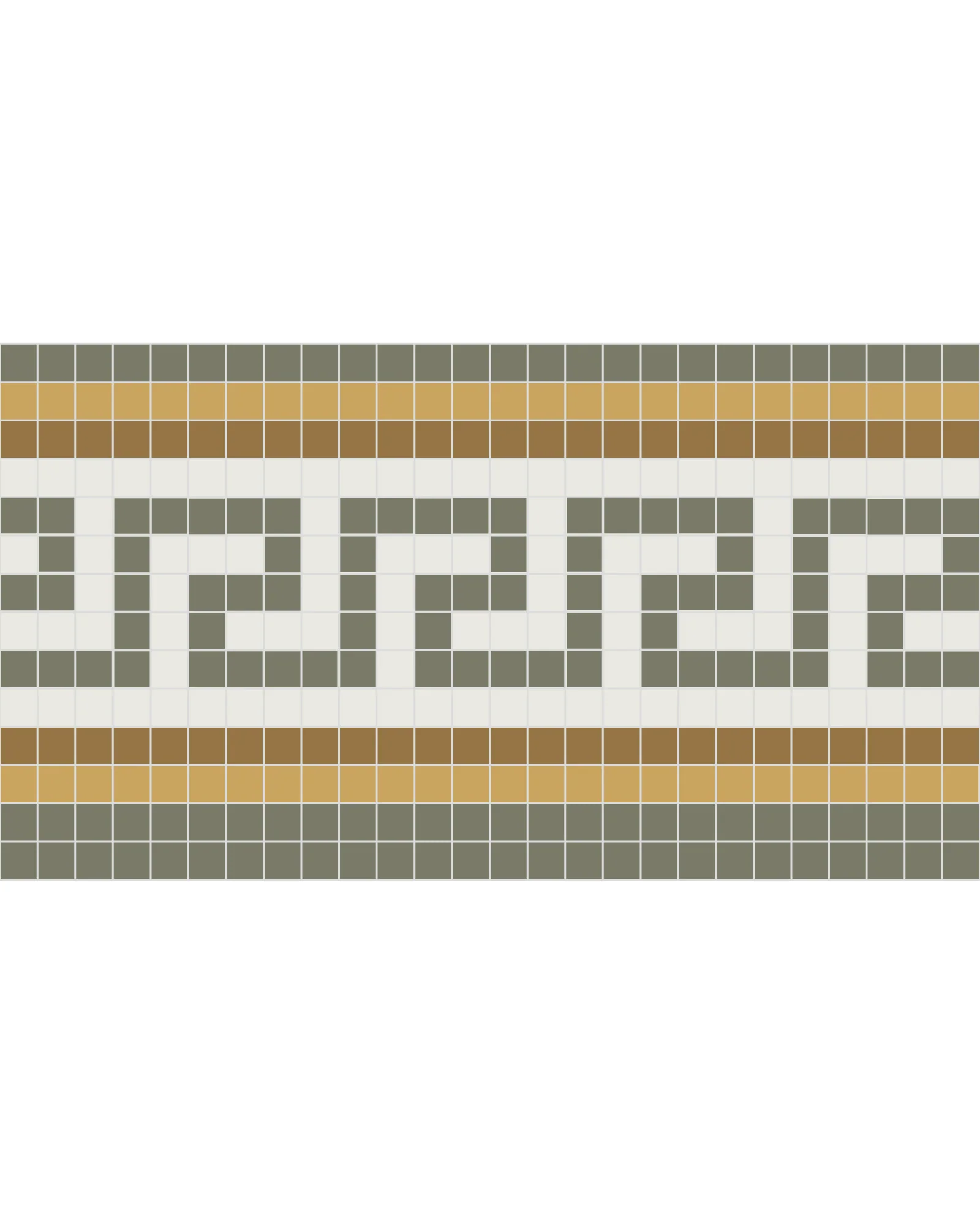 Klinkerfris - Mosaik Regent Grön