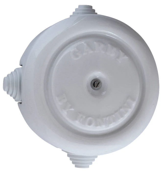 Kopplingsdosa - Vitt porslin stor 116 mm