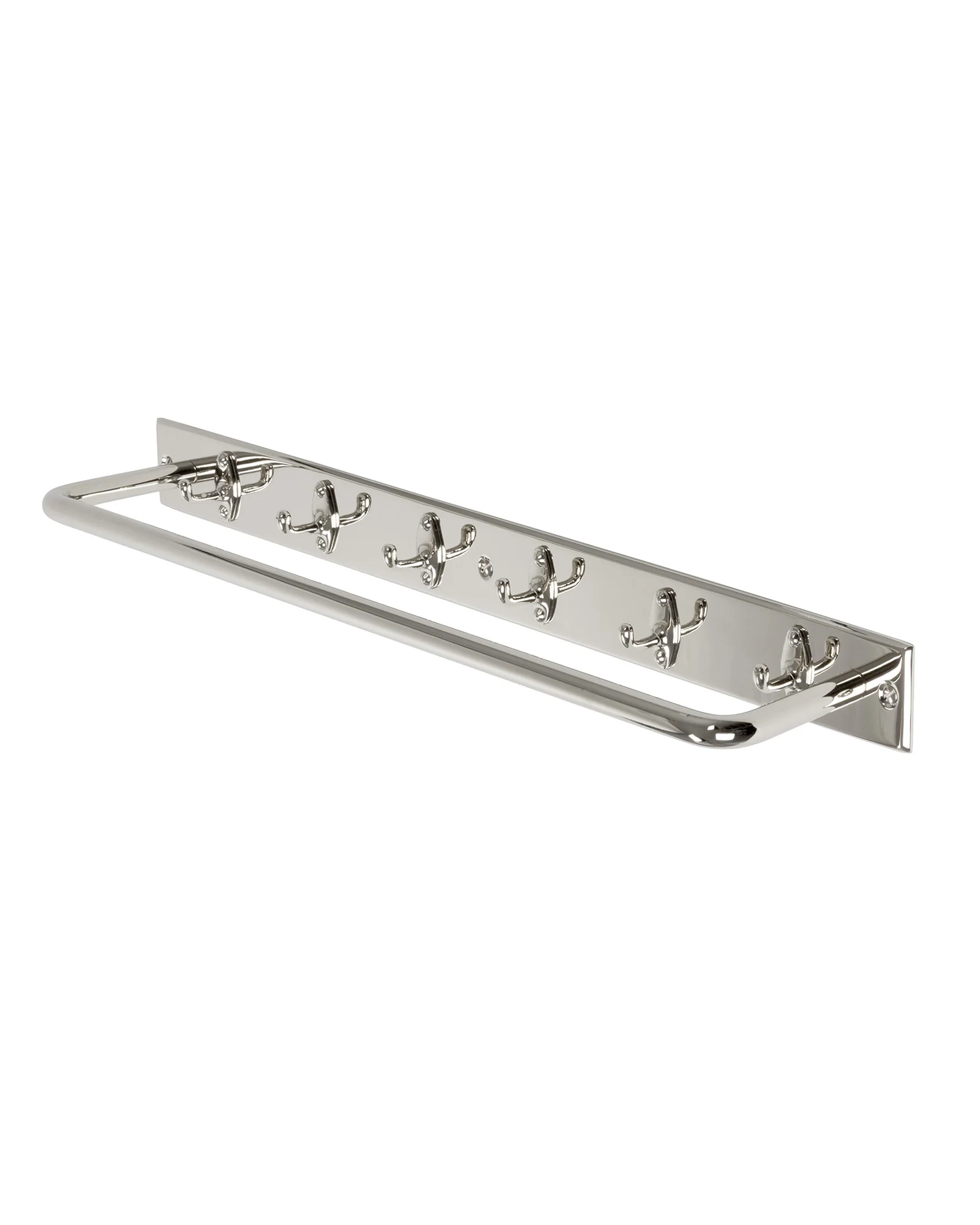 Kroklist med reling - Nickel
