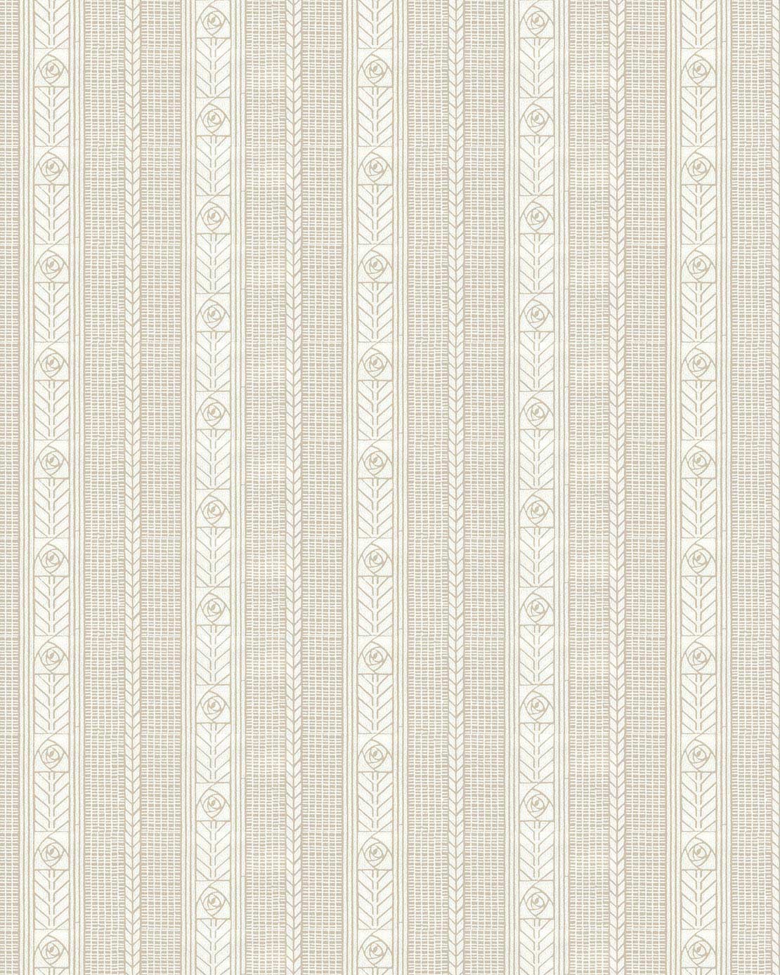 Lim & Handtryck Tapet - Edit torv/beige