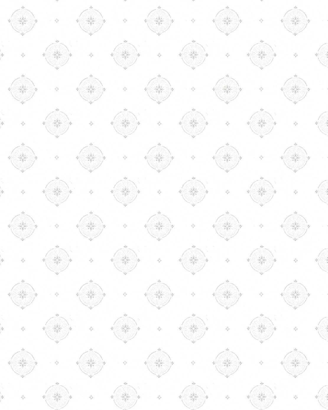 Lim & Handtryck Tapet - Gunnebo slott vit/silver