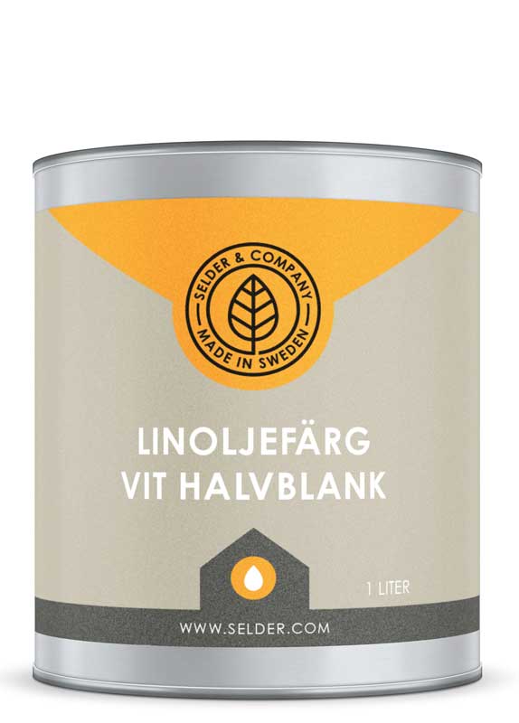 LinoljefÀrg Selder & Co - Vit halvblank - Image 2