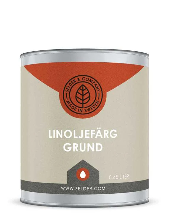 LinoljefÀrg Selder & Co - Vit grund