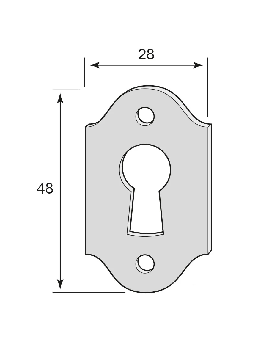 Nyckelskylt garderob- & klosettdörr - Låsbolaget - Image 2