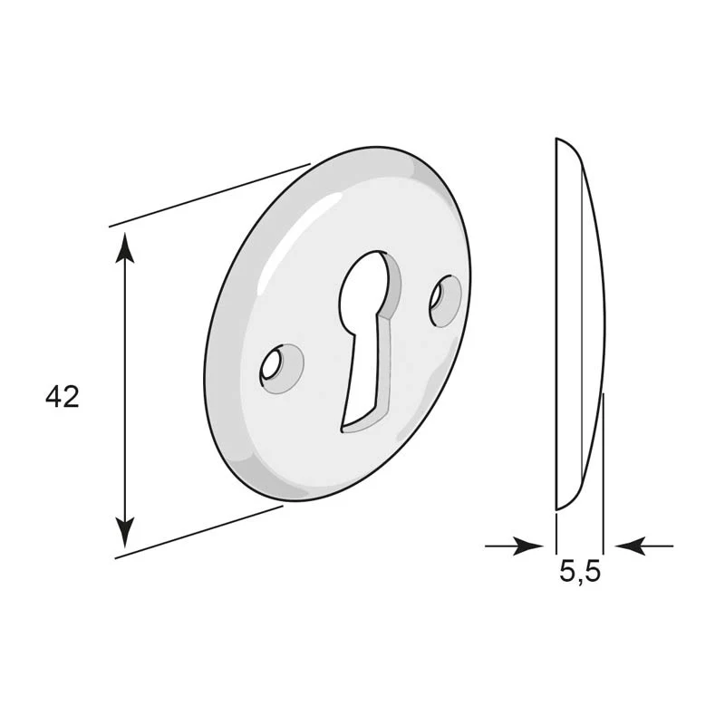 Nyckelskylt - LÄsfabriksaktiebolaget N:o 1 nickel - Image 2