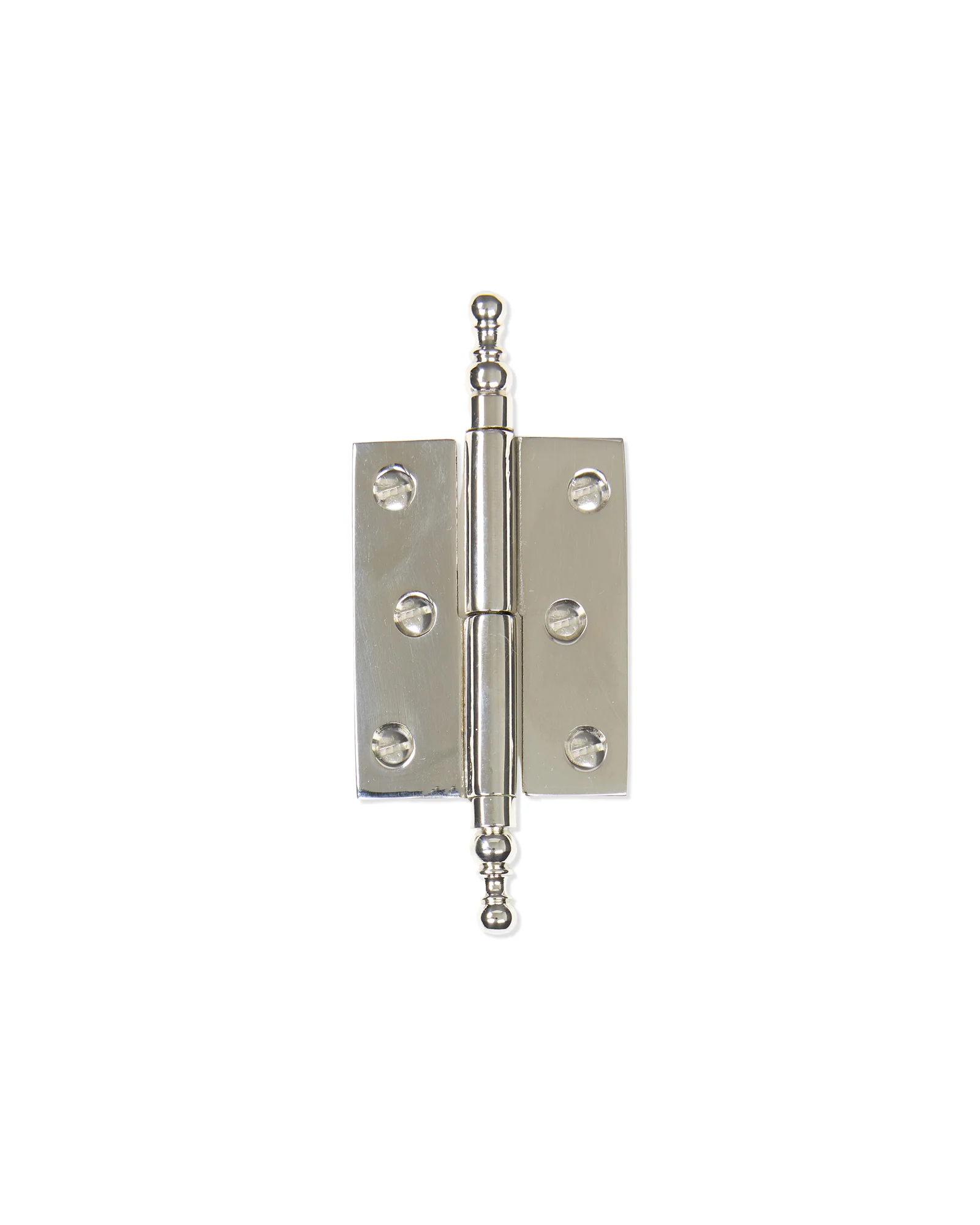 Skåpgångjärn - Knopp nickel 92 x 39 mm