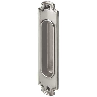 Skjutdörrshandtag - Linnéstaden nickel 160x37 mm