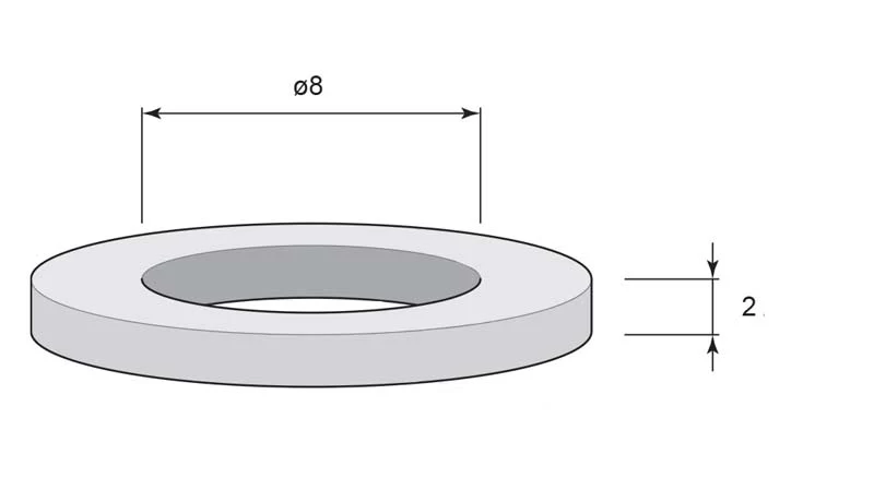 Slitring till gångjärn - Aug Stenman 8 x 2 mm - Image 2