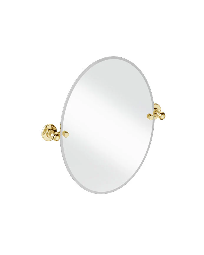 Spegel - Burlington oval, guld