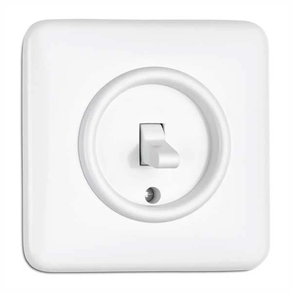 Strömbrytare kvadrat duroplast - Trappströmbrytare (vipp)