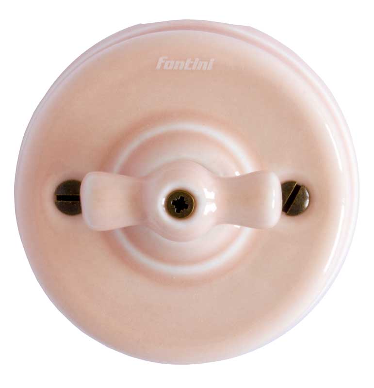 Strömbrytare - Rosa porslin (Trapp/Ut/Vrid) - Image 3