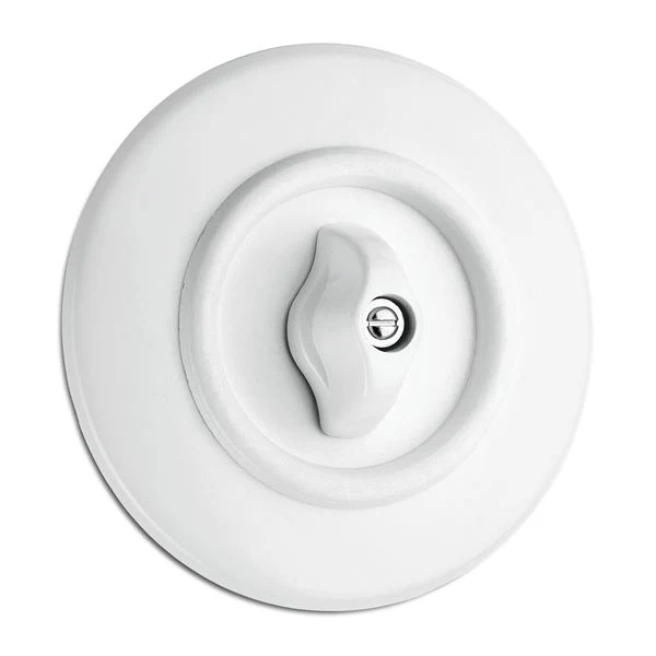 Strömbrytare rund duroplast - Kronströmbrytare (vrid)