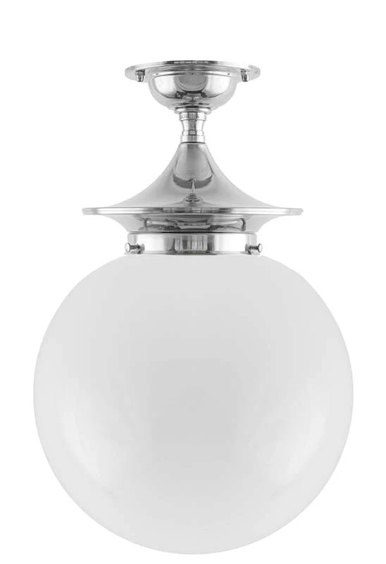 Taklampa - Dahlberg 100 nickel, stor klotskÀrm