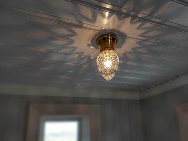 Taklampa - Frödingplafond 80 mässing, droppe klarglas - Image 2
