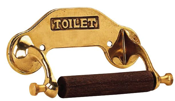 ToalettpappershÄllare - MÀssing/TrÀ, toilet