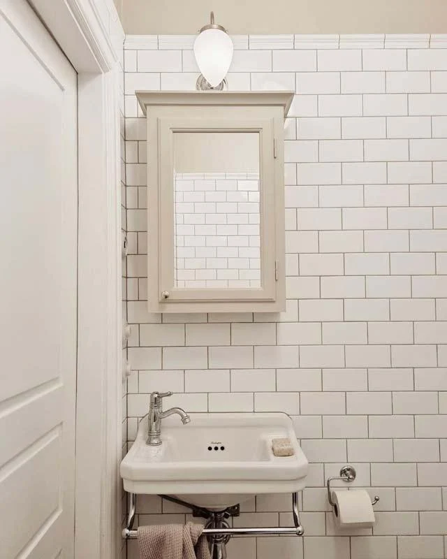 Tvättställ Burlington - Edwardian JR 51 cm med handduksstång - Image 3