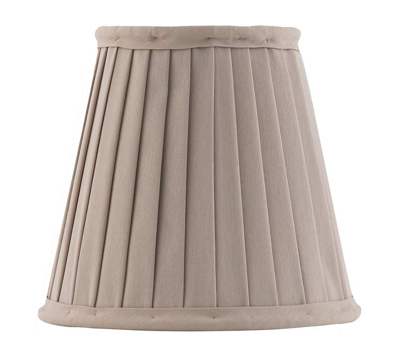 Textilskärm d130 (Klämf/Beige)