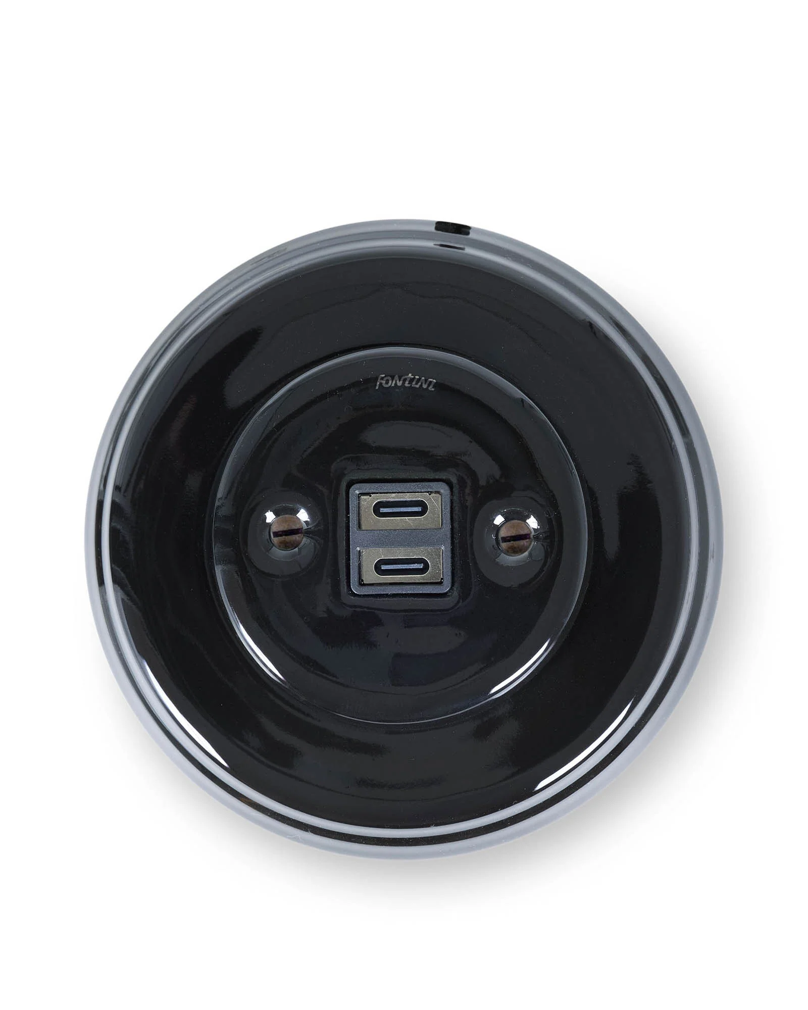 USB-C uttag - Svart porslin, Garby Colonial