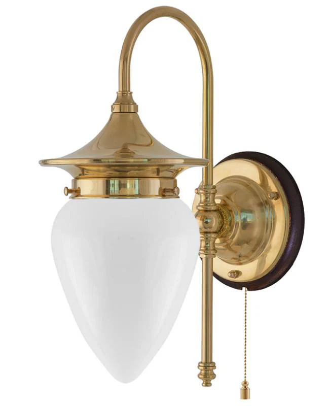 Vägglampa - Fryxell mässing, opalvit - Image 2