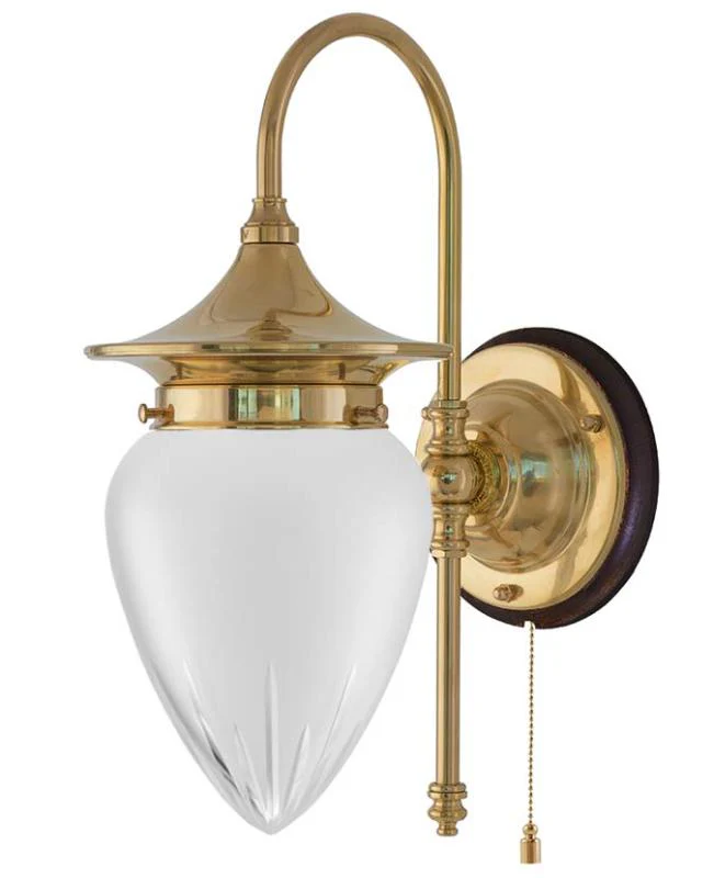 VÀgglampa - Fryxell mÀssing, slipat mattglas - Image 2