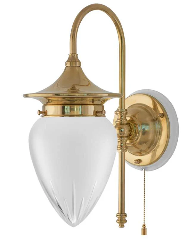 VÀgglampa - Fryxell mÀssing, slipat mattglas - Image 3