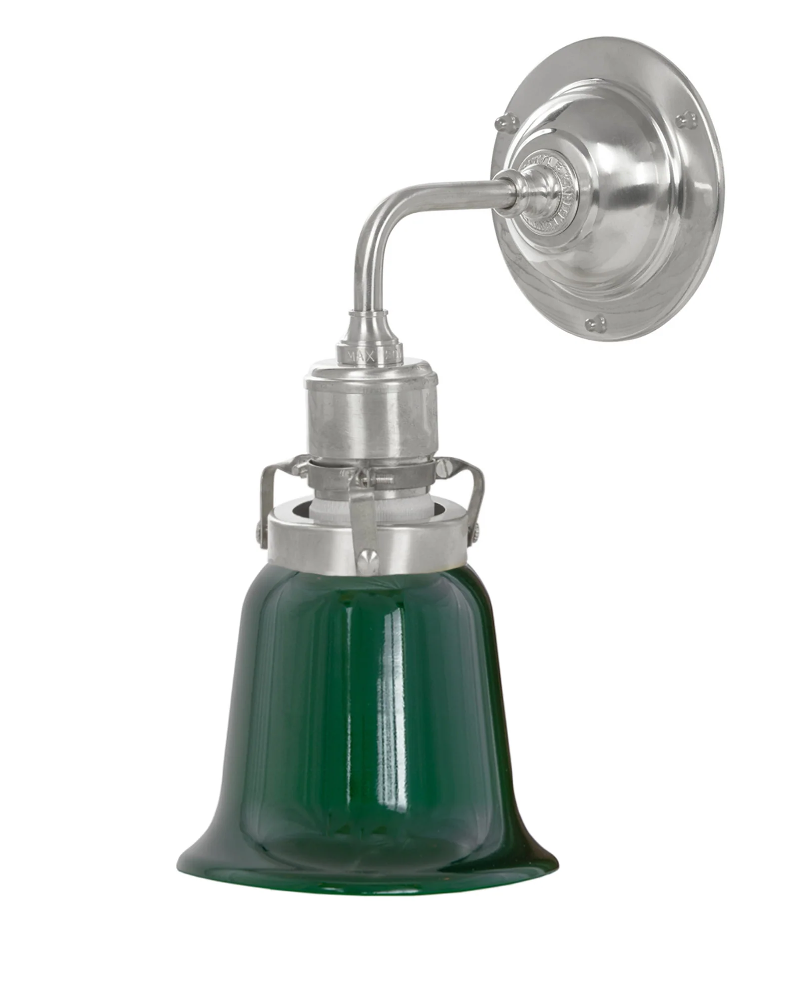 Vägglampa - Lillienstedt nickel, grön klocka