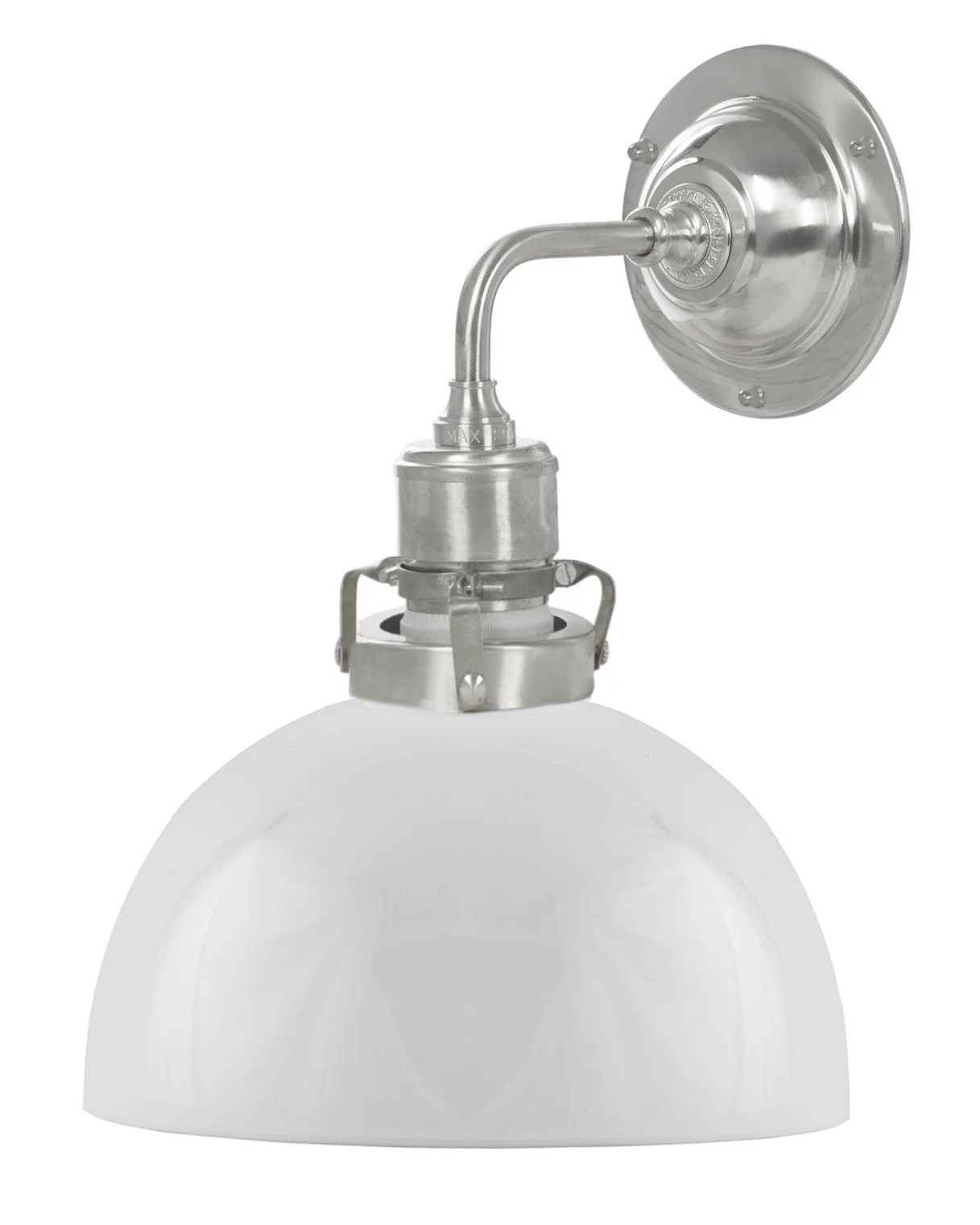 Vägglampa - Lillienstedt nickel, opalvit halvsfär