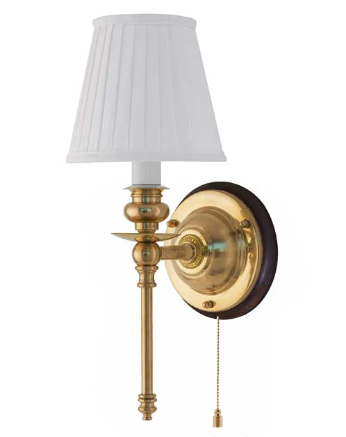 VÀgglampa - Ribbing mÀssing, vit skÀrm - Image 2