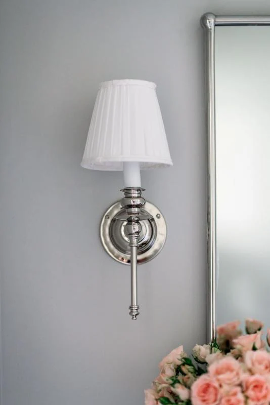 VÀgglampa - Ribbing nickel, vit skÀrm - Image 4