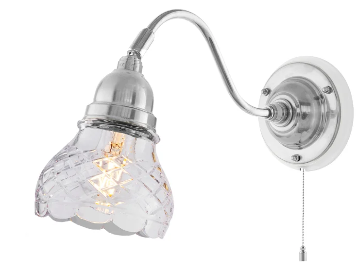 VĂ€gglampa - Runeberg nickel, slipat klarglas - Image 3