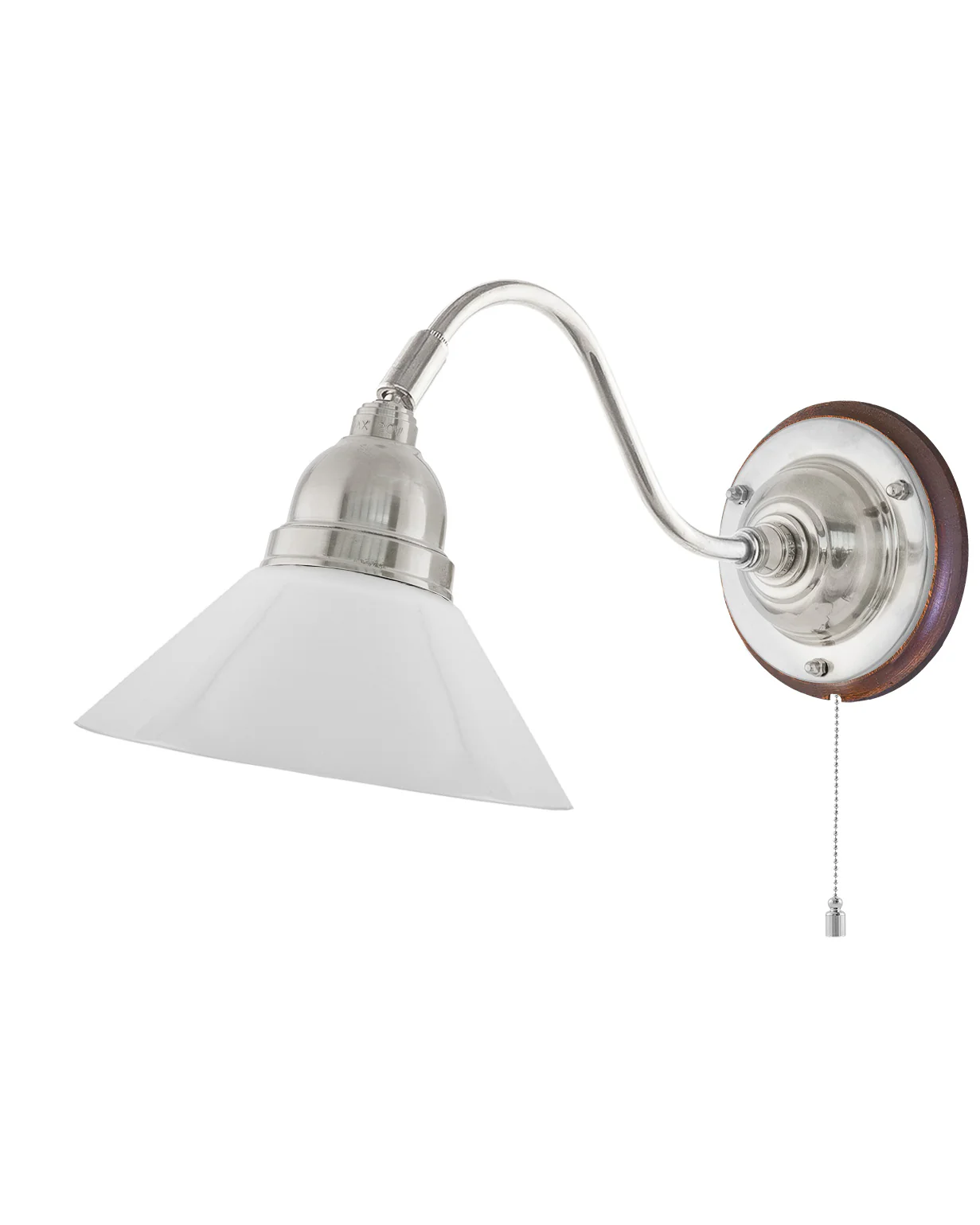 Vägglampa - Runeberg nickel vit skomakarskärm - Image 3