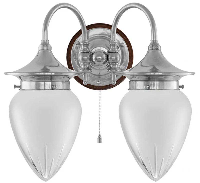 VĂ€gglampa - Tigerstedt nickel, slipat mattglas - Image 2