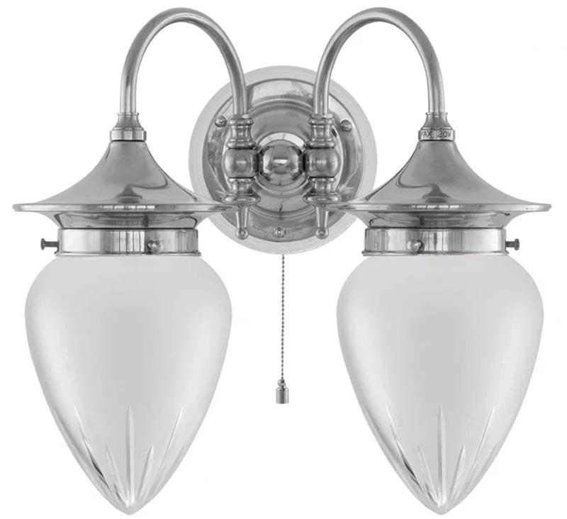 VĂ€gglampa - Tigerstedt nickel, slipat mattglas - Image 3