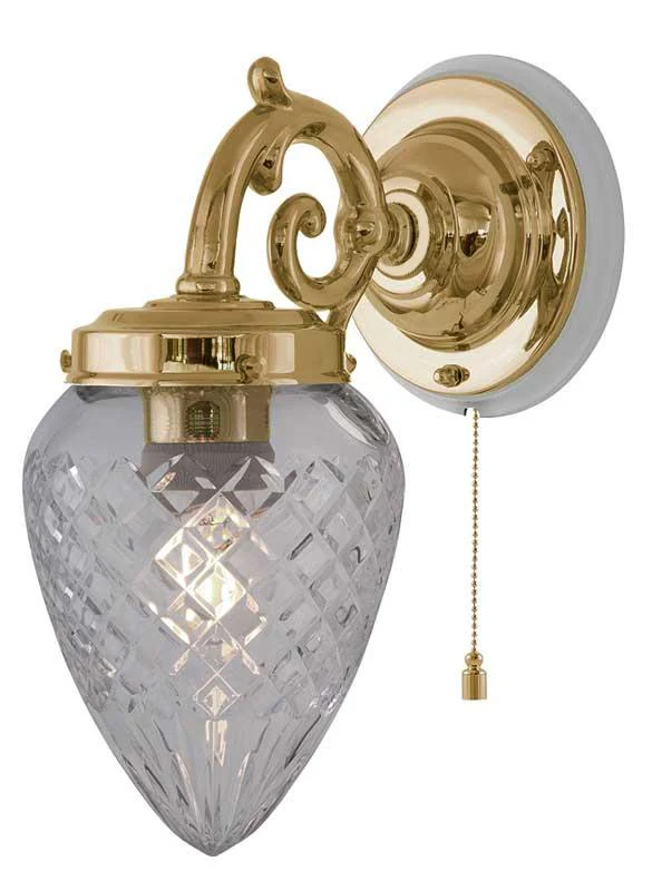 VÀgglampa - Topelius mÀssing, klar droppe - Image 3