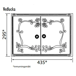 Vedlucka - Gjutjärn, för inmurning - Image 5