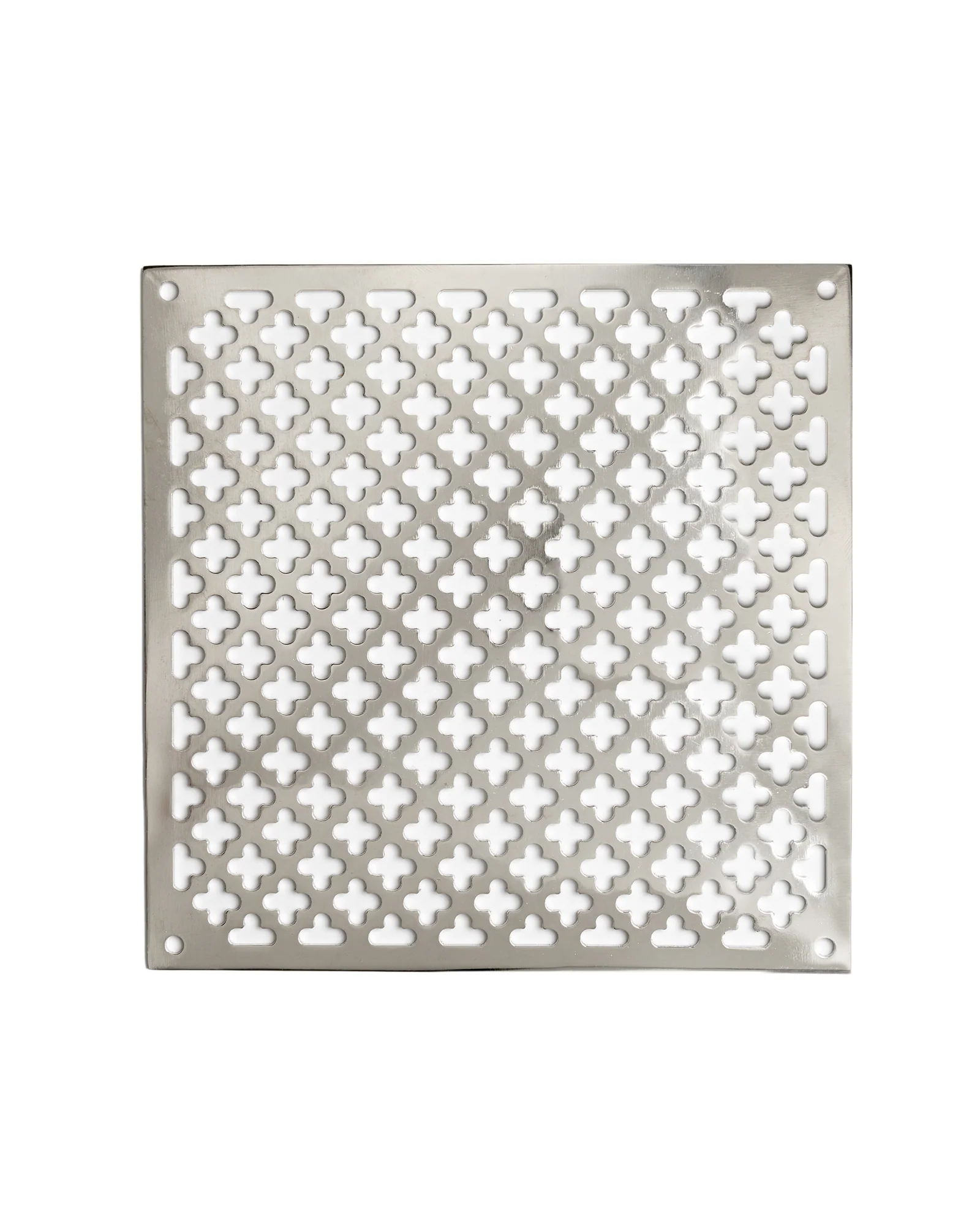 Ventilgaller klöverplÄt - Nickel 155 x 155 mm