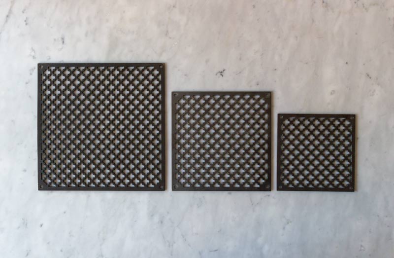 Ventilgaller klöverplÄt - Behandlat jÀrn 155 x 155 mm - Image 3