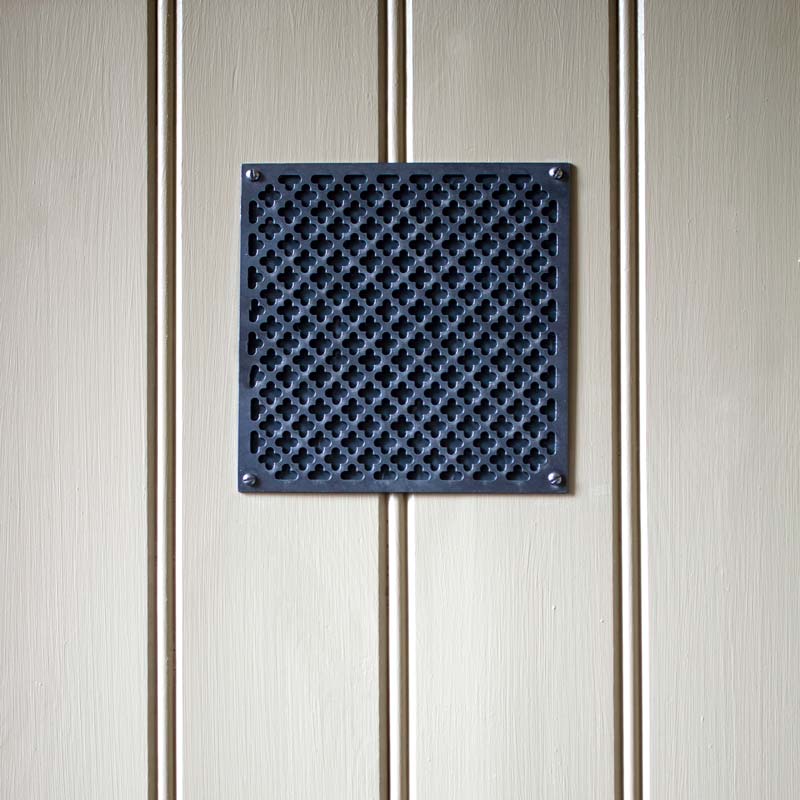 Ventilgaller klöverplÄt - Behandlat jÀrn 200 x 200 mm - Image 4